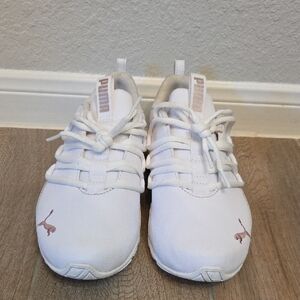 Puma Women Or Kid White Rose Gold Sneakers